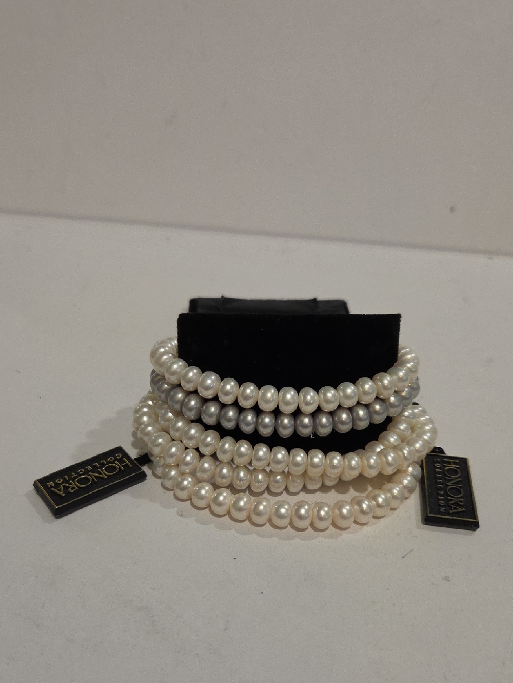 Honora Pearl Multi-Strand Stretch Bracelet Stack -5 Bracelets